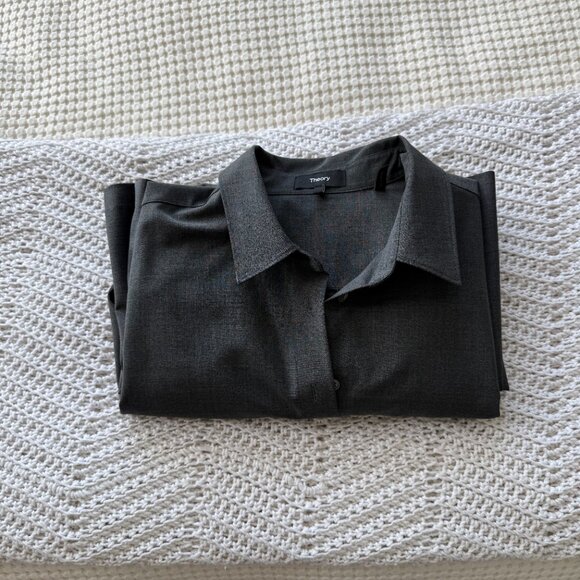 Theory Pleated Shirt Dress (Size 12) - Picture 8 of 11